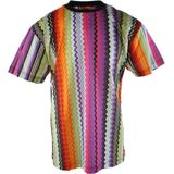 Missoni - T-shirt - Multicolor - Heren - 100% Katoen - Art: 23 01 us23sl19