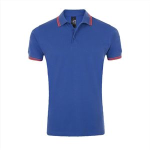 SOL'S Men´s Polo Shirt Pasadena L591 - Royal Blue 241/Neon Coral - S