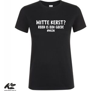 Klere-Zooi - Witte Kerst? Rood is Ook Goed - Dames T-Shirt - S