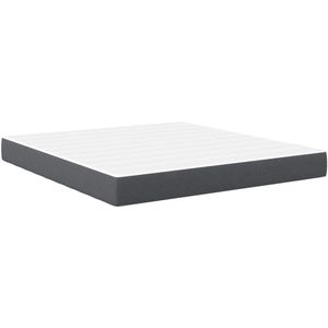 vidaXL - Medium - Pocketveringmatras - - - Donkergrijs - - - 180x200x20 - cm - Stof