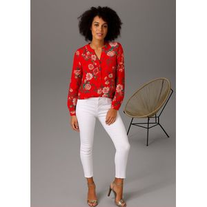 Aniston by Baur | Fleurige blouse | Rood | maat 36
