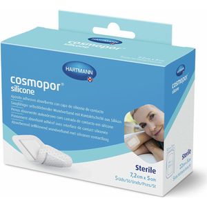 Dermaplast Silicone Zelfklevend Wondverband 7,2 x 5 cm - 3 x 5 stuks - Voordeelverpakking