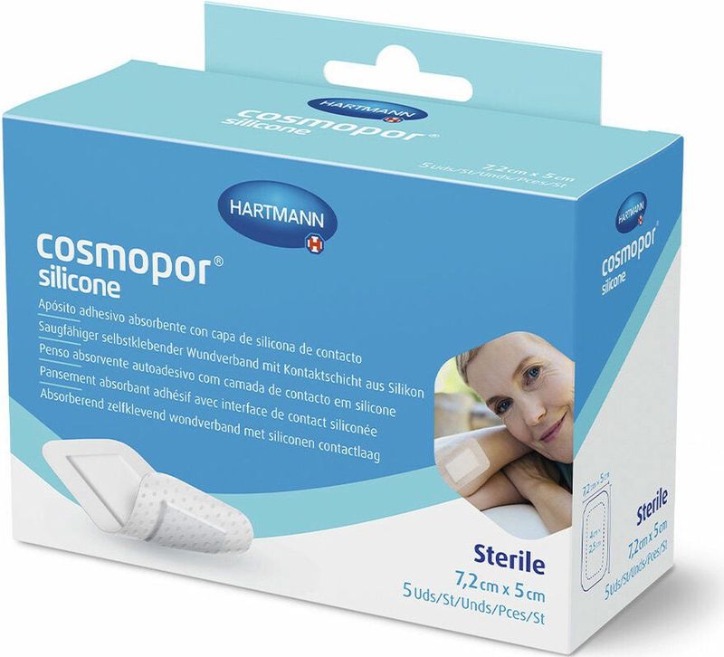 Dermaplast Silicone Zelfklevend Wondverband 7,2 x 5 cm - 3 x 5 stuks - Voordeelverpakking