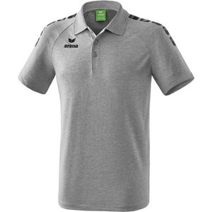 Erima Essential 5-C Polo Grijs Melange-Zwart Maat XL