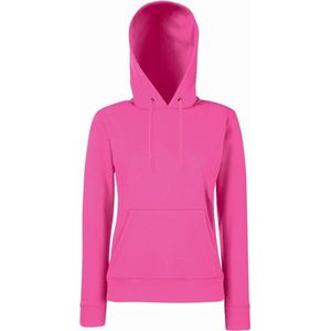 Fruit of the Loom - Lady-Fit Classic Hoodie - Roze - XS