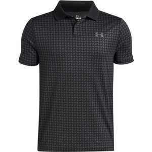 Under Armour Kinder Matchplay Printed Poloshirt 1377349 Black 004-L (US YLG)