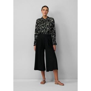 s.Oliver BLACK LABEL - Culotte - Crinkle-look - Cropped - Wijde Pijpen