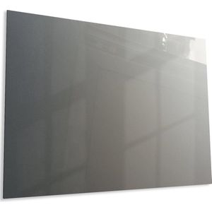 Designglas Glazen Whiteboard - Gehard Glas - Magneetbord - Memobord - Magnetisch - Krasbestendig - Frameless - 120x90cm - Zilver