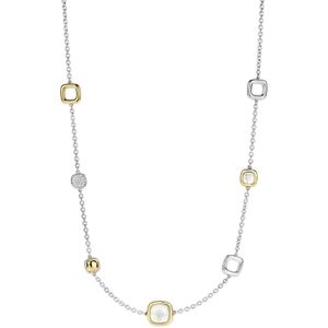TI SENTO Dames Ketting - 925 zilver - Parelmoer - Maat 42 - 34080MW