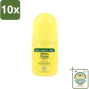 10 x Heno De Pravia - Deodorant Roller - Original Geur - 50 ml - Grootverpakking - Deodorant Roller - Heno De Pravia - Deodorant - Geur - Frisheid