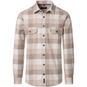 Casa Moda overshirt Kent Casual Fit beige maat L