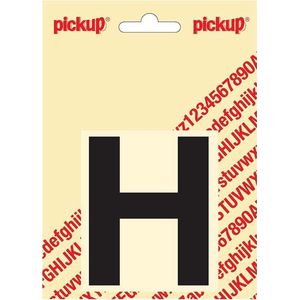 Pickup plakletter Helvetica 80 mm - zwart H