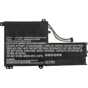 CoreParts - Vervangende Laptopbatterij - 51,87 Wh - Li-ion - 11,4V - 4550mAh