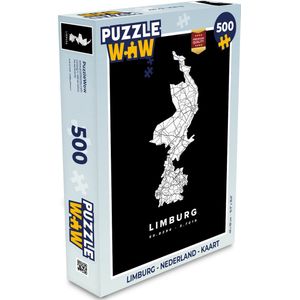 Puzzel Limburg - Nederland - Kaart - Legpuzzel - Puzzel 500 stukjes