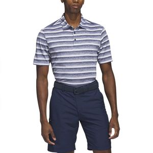Adidas 2 Color Stripe Korte Mouw Poloshirt Blauw XL