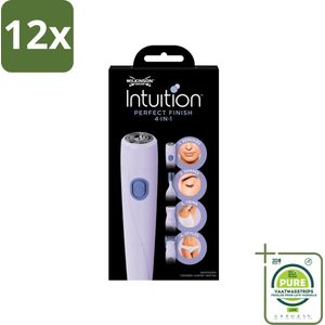 Wilkinson Sword - Trimmer - Intuition Perfect Finish 4-in-1 - Gezicht en Lichaam - 1 scheerapparaat - Voordeelverpakking - 12 stuks - Scheerapparaat - Trimmer