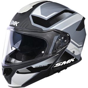 SMK Gullwing Supertour Zwart Grijs Systeemhelm - Maat L - Helm