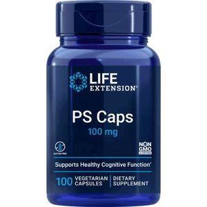 Life Extension - Fosfatidylserine - 100 mg - 100 Capsules - Essentieel Fosfolipide - PS Caps - Voedingssupplementen