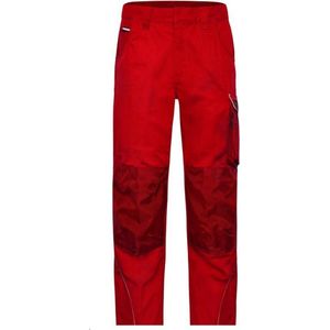 James & Nicholson Solid werkbroek JN878 - Rood - 48