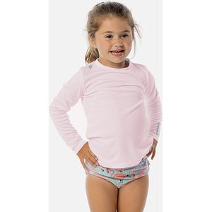 Skinshield by Vapor Apparel - UPF 50+ UV-zonbeschermend Toddler performance T-Shirt, Unisex, roze, Pink Blossom, lange mouwen, 104/110, 4T