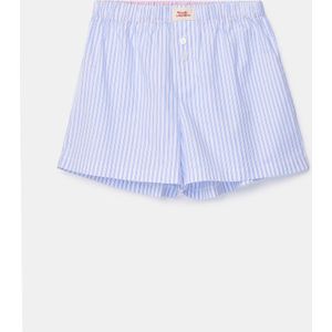 Woody × Kirilove – Boxershort – Blauw-Gestreept – Unisex / Tieners – Limited Edition Capsulecollectie - XL