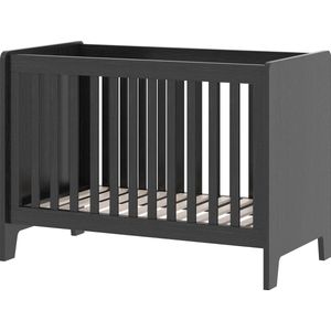 Cabino Babybed / Ledikant Zoë verstelbare bodem 60x120 cm - Zwart