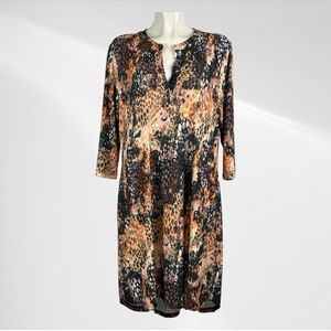 Angelle Milan Damesjurk Plus Size - Soepelvallende Travelstof - Strijkvrij & Machinewasbaar - In 4 Grote Maten!