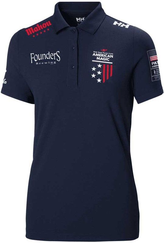 Helly Hansen Korte Mouw Poloshirt Blauw L Vrouw