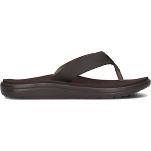 Teva M Voya Flip Leather Heren Slippers - Bruin - Maat 40,5