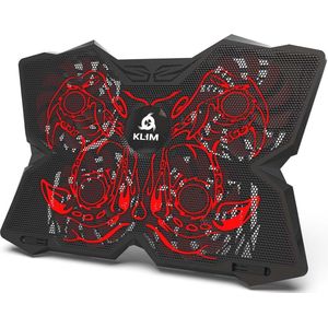 Laptopkoeler met 4 ventilatoren - Krachtige, draagbare standaard voor optimale koeling - Geschikt voor PC, laptops, PS4 en Xbox One