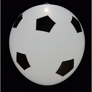 Festivez - 4x Football Led Balloon - voetbal led ballon - EK voetbal versiering - voetbal - EK - WK - feestversiering - feestdecoratie -led ballon - kinderfeestje -