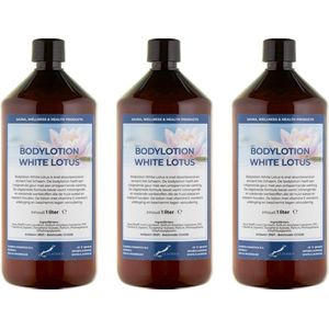 Bodylotion White Lotus 1 liter - set van 3 stuks