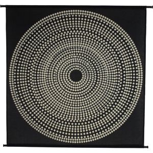 HD Collection Wandkleed Cirkels - 146x134 cm (BxH) - Incl. Roede en Haken
