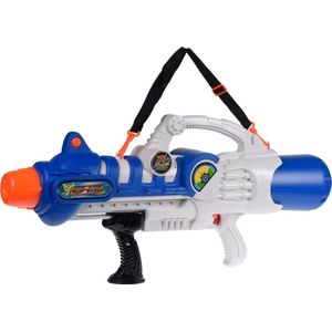 Free And Easy Waterpistool Mega Splash Jongens 83 Cm Grijs/blauw