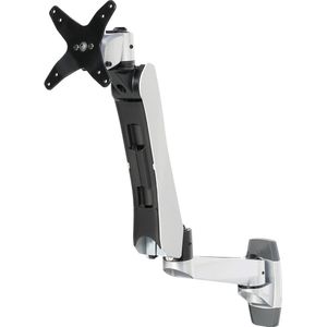 SpeaKa Professional SP-1624868 SuperFlex Monitor-wandbeugel 1-voudig 25,4 cm (10) - 76,2 cm (30) Zilver-zwart In hoog