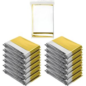 Nooddeken - Thermisch deken - Overlevingsdeken - Nood deken - Deken - Reddingsdeken - Noodpakket - Isolatiedeken - Safety - Goud - Zilver - Onderkoeling - Oververhitting