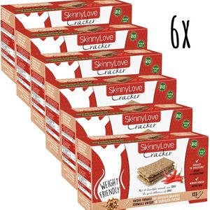 Skinnylove - Bio Boekweit Cracker Chili - 72 Crackers - Cholesterol verlagend - Glutenvrij - Afslanken - Hongerstillend
