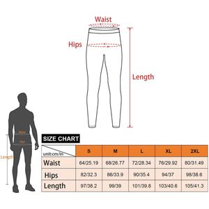 Thermolegging Heren 2 Stukken - Thermo legging heren - Thermo ondergoed heren-Zwart/Zwart Camo-S