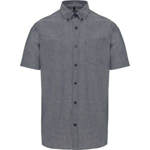 Kariban Heren Oxford overhemd korte mouwen K535 - Oxford Shadow Navy - 3XL