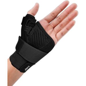 Trebin Duimbrace Links en Rechts - Universeel - Artrose - Osteoartritis - Duimbandage - One Size - Zwart