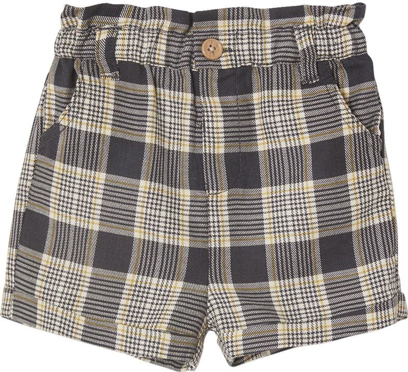 Vertbaudet - Meisjesshort - Ruitjes - Elastische Tailleband