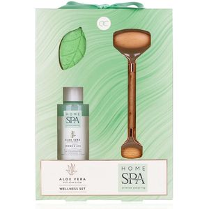 green-goose® Zen Spa Wellnessset in Geschenkdoos - incl. Douchegel, Handzeepje, Massageroller - verrijkt met aloë vera-extract en sheaboter