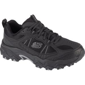 Skechers Uithoudingsvermogen voor heren bij Trekking Low Cut, Zwarte Synthetische Mesh Trim, 39 EU