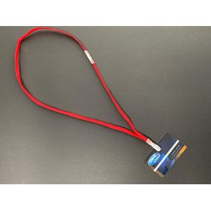 Keycord Met Plastic J clip Rood