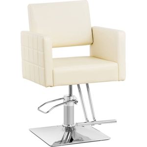 physa - Kappersstoel met voetsteun - zithoogte 45 - 55 cm - 150 kg - crème