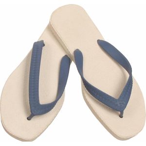 Sarraizienne teenslipper wit/blauw maat 36