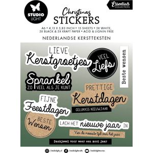 Studio Light Sticker Pad Nederlandse kerst teksten Essent. nr.22 SL-ES-STIC22 105x148mm (06-24)