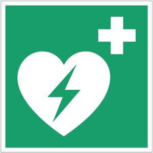 AED bord – E010 - Dibond - 30 x 30 cm