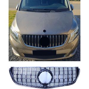GT grill geschikt met Mercedes w447 v klasse chrome met bouwjaar 2014-2019