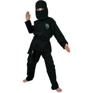Zwart Ninja kostuum voor kinderen 140 (10 jaar)